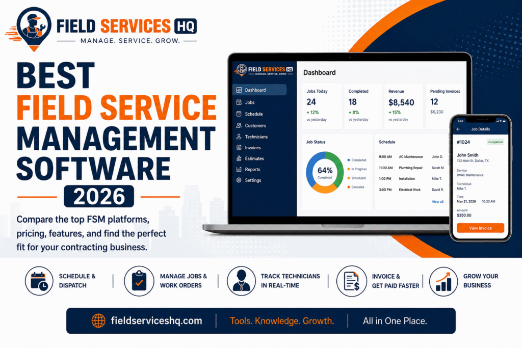 Best field service management software 2026 — Field Services HQ comparison guide