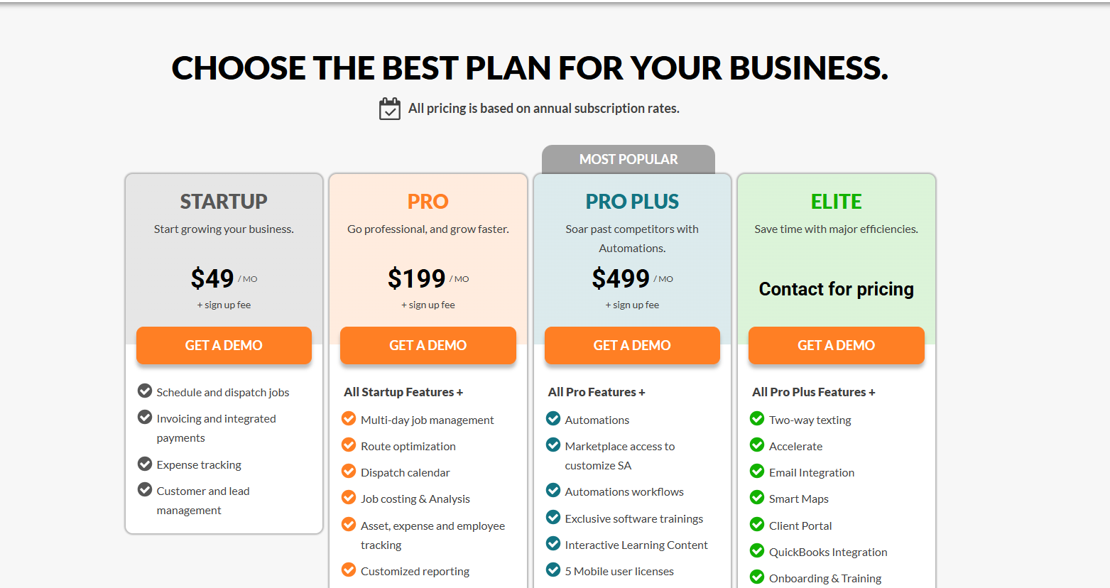 Service Autopilot pricing plans